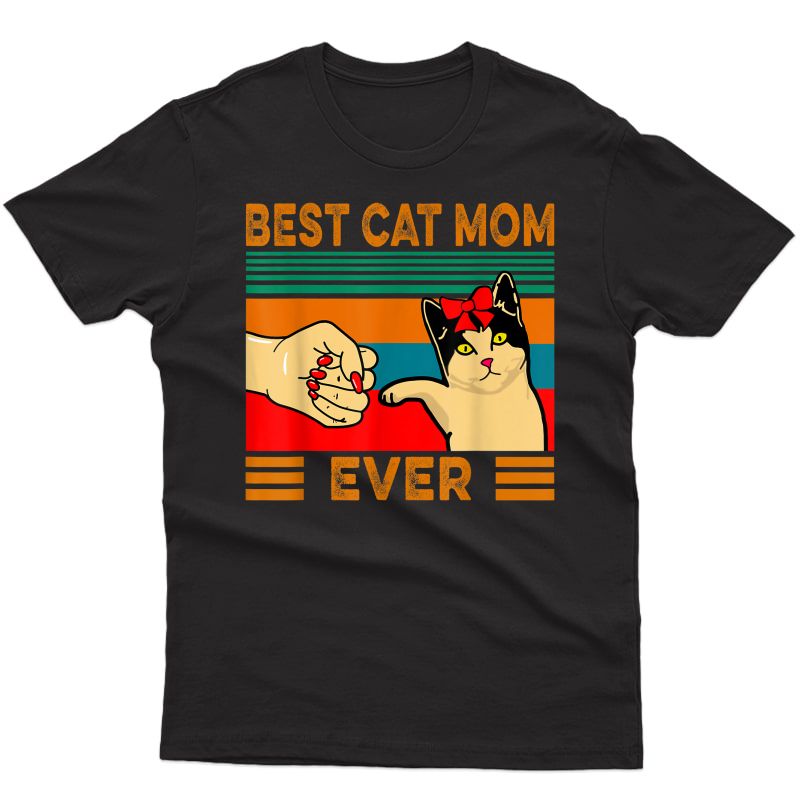 Vintage Best Cat Mom Ever T-shirt