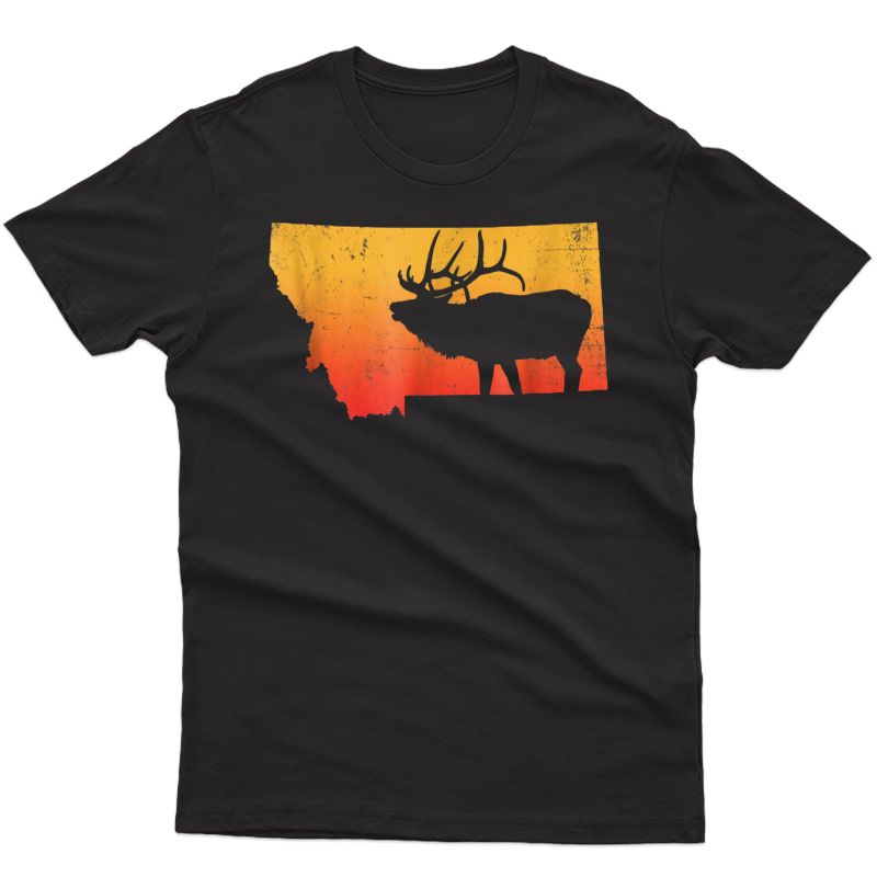 Vintage Montana Elk T-shirt - Retro Outdoors Hunting Tee