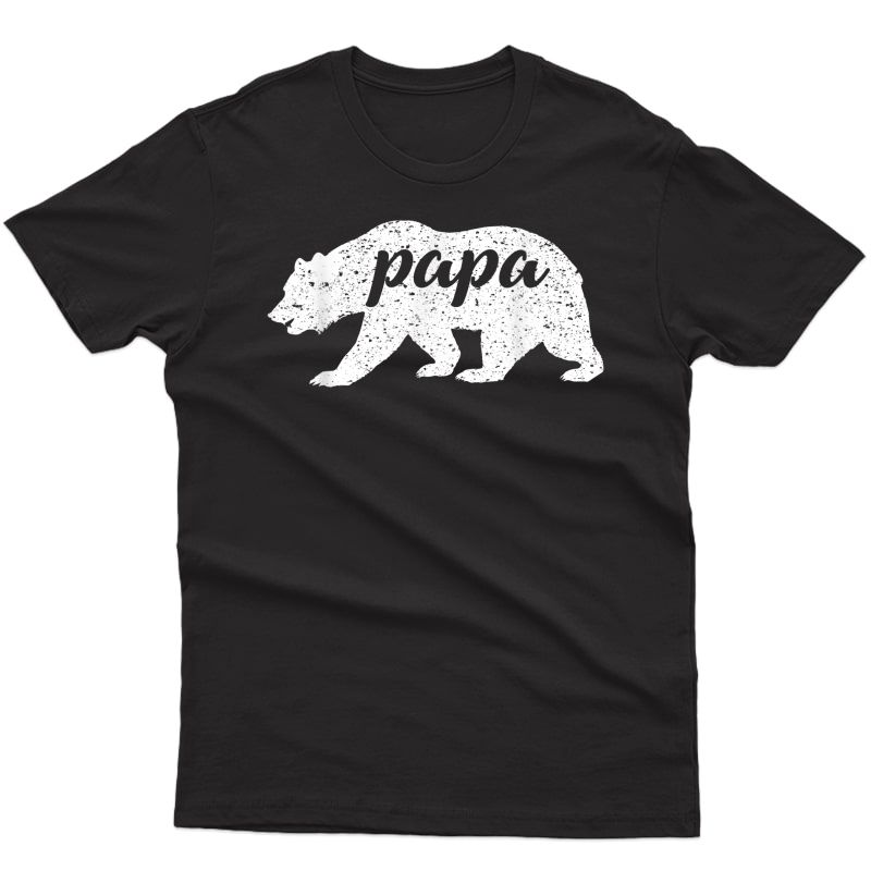 Vintage Papa Bear T-shirt Dad Gift