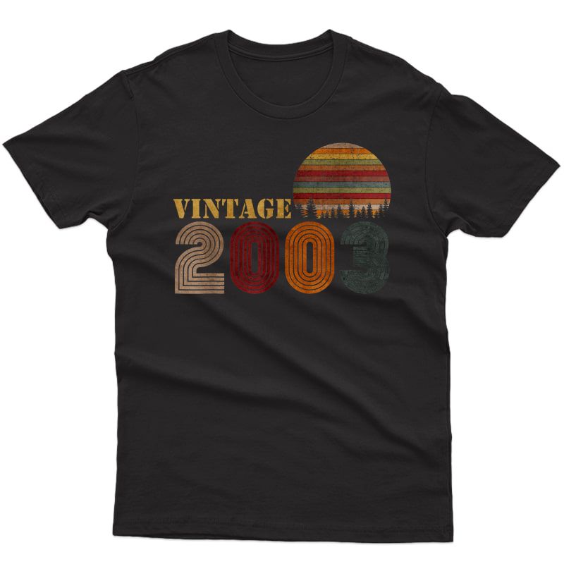 Vintage Retro 2003 T-shirt Birthday Gift
