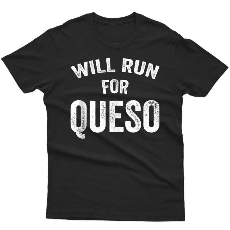 Will Run For Queso Muscle Tank Ness Gym Lifting Workout Tank Top Shirts
