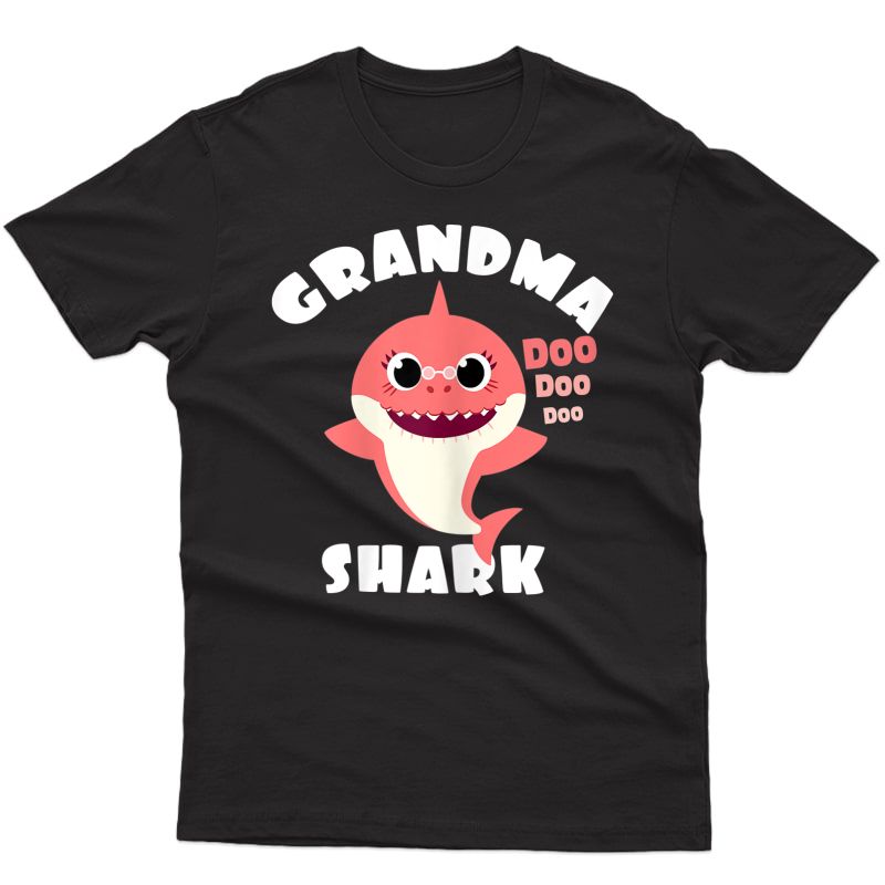  Grandma Shark Gift Shark Baby Cute Design Family Set T-shirt
